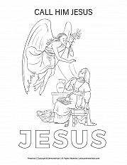 angel gabriel coloring pages