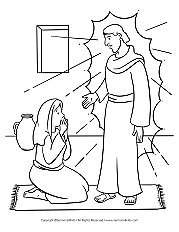 angel gabriel coloring pages