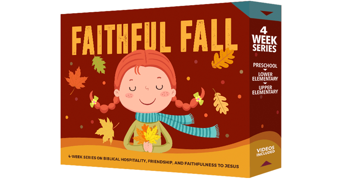 Faithful Fall Children's 4Week Sunday School Lesson Pack from Sermo...