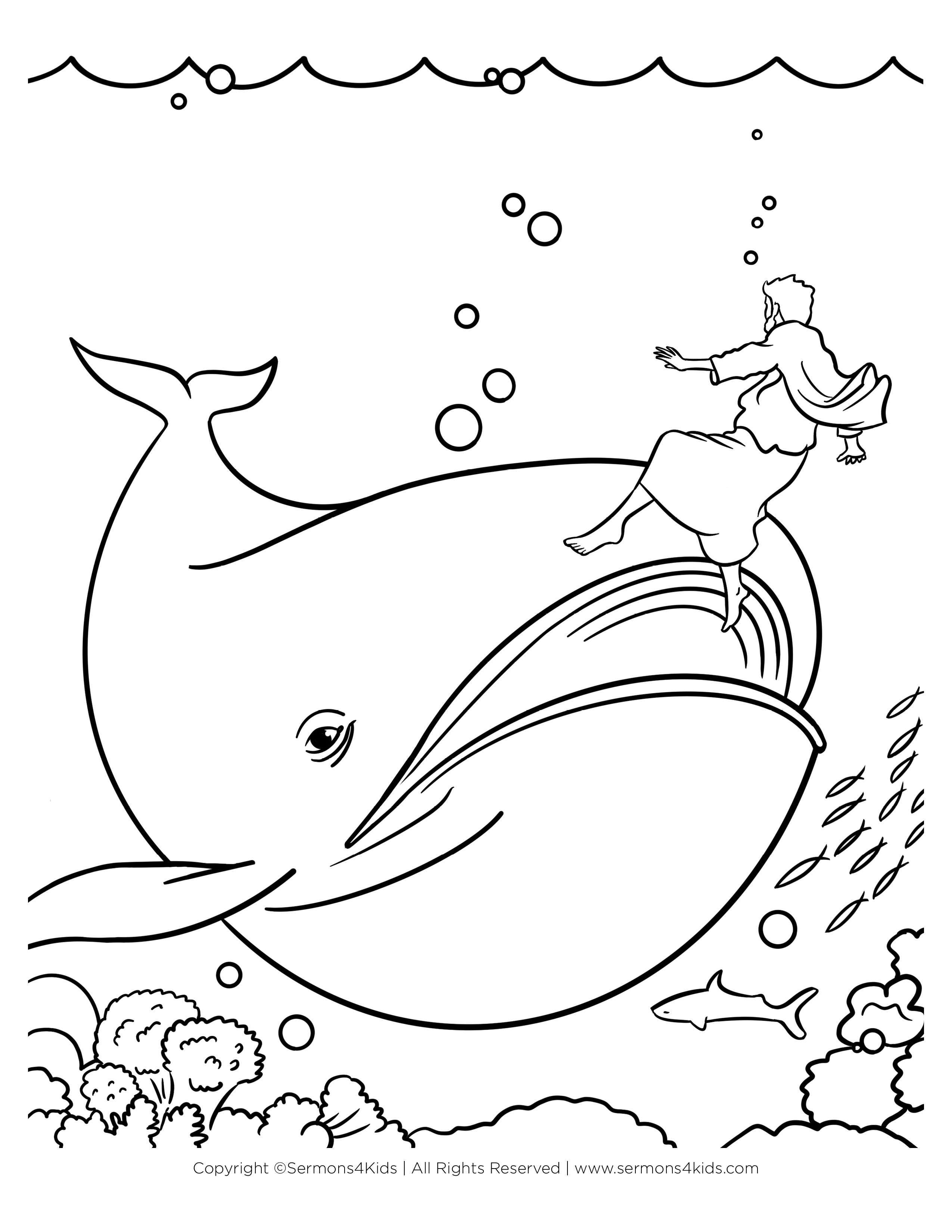 Jonah and the whale Sunday School