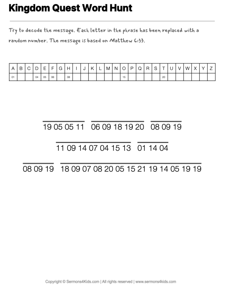 Keys to Happiness cryptogram