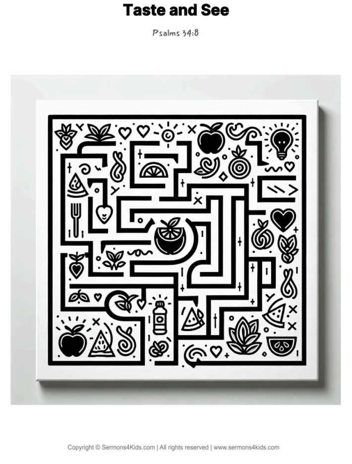 Taste and See maze