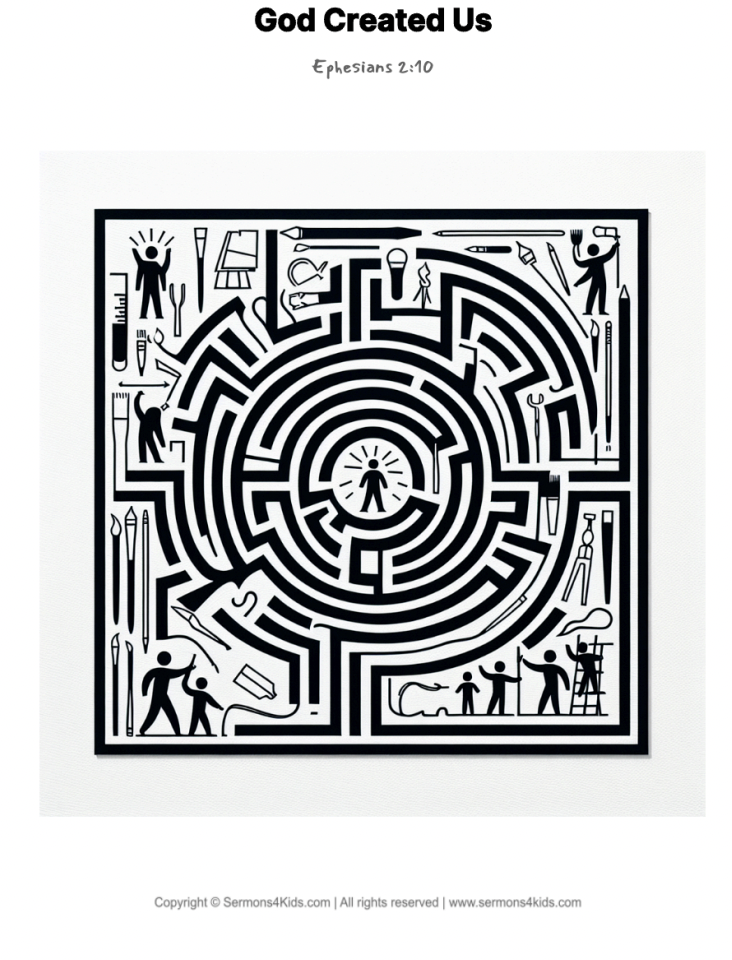 God Created Us maze