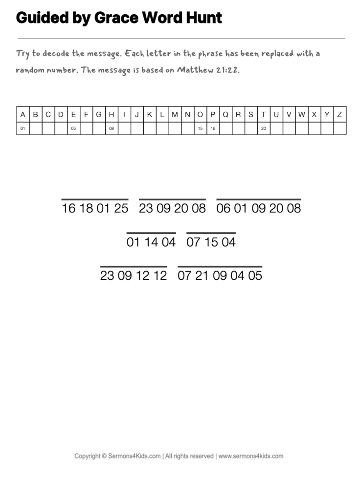 On Your Own cryptogram