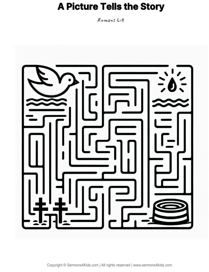 A Picture Tells the Story maze