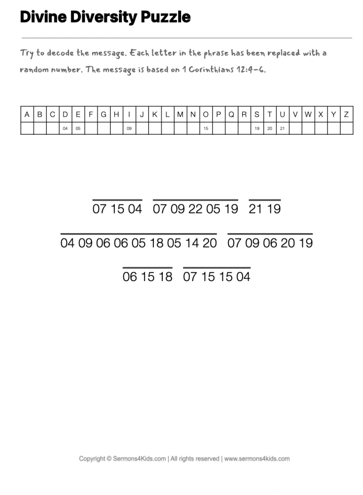 God's Tool Box cryptogram