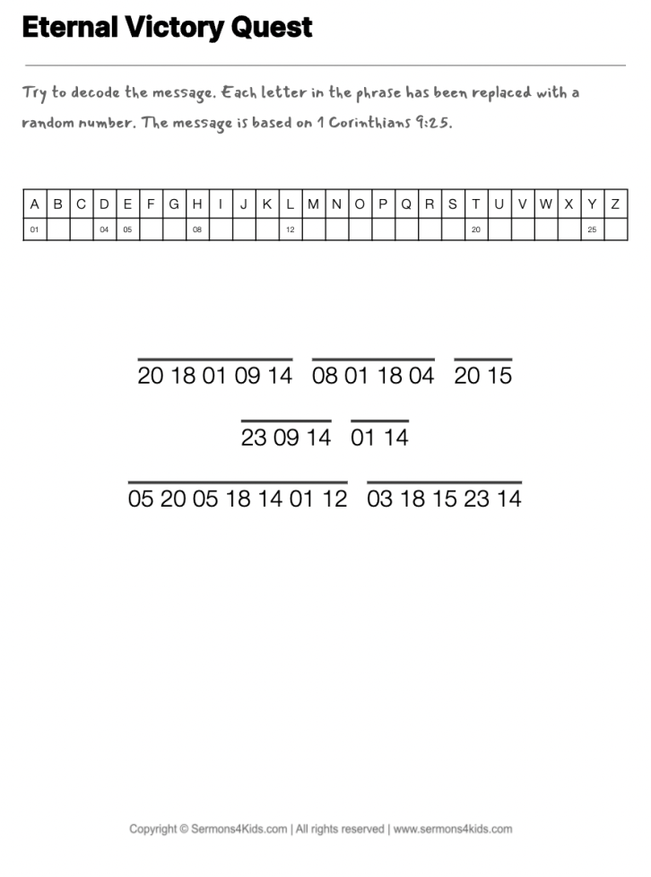 Let the Games Begin! cryptogram