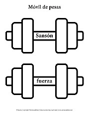 Móvil de pesas