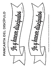 Pancarta del discípulo