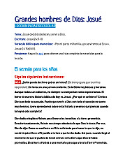 Grandes hombres de Dios_ Josué - Lección para preescolar
