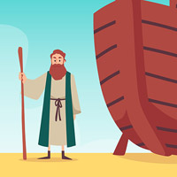 Noé construye un arca