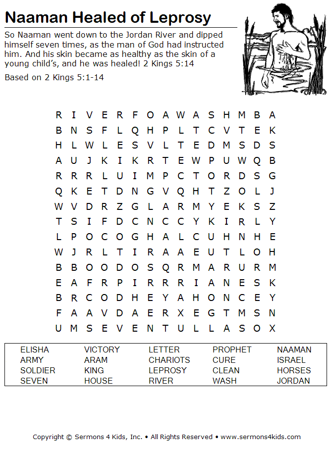 Naaman's Leprosy is Healed