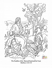 Parable of the Mustard Seed Coloring Page | Sermons4Kid...