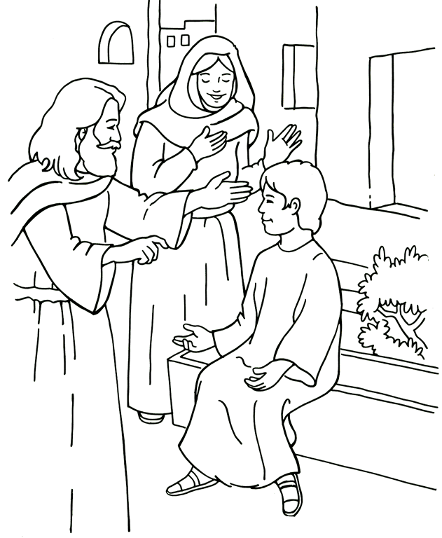 Jesus Raises a Young Man