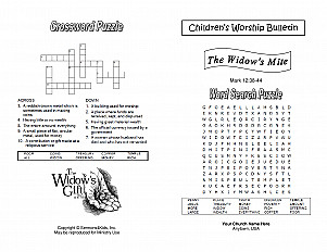 Widows Offering Coloring Page Sermons4kids