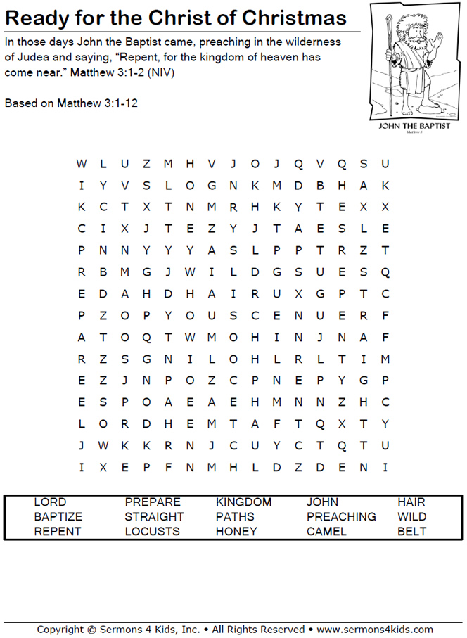 religious christmas word search printable