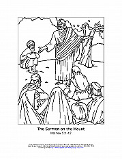 Beatitudes Coloring Page Sunday School Resources | Sermons4kids.com