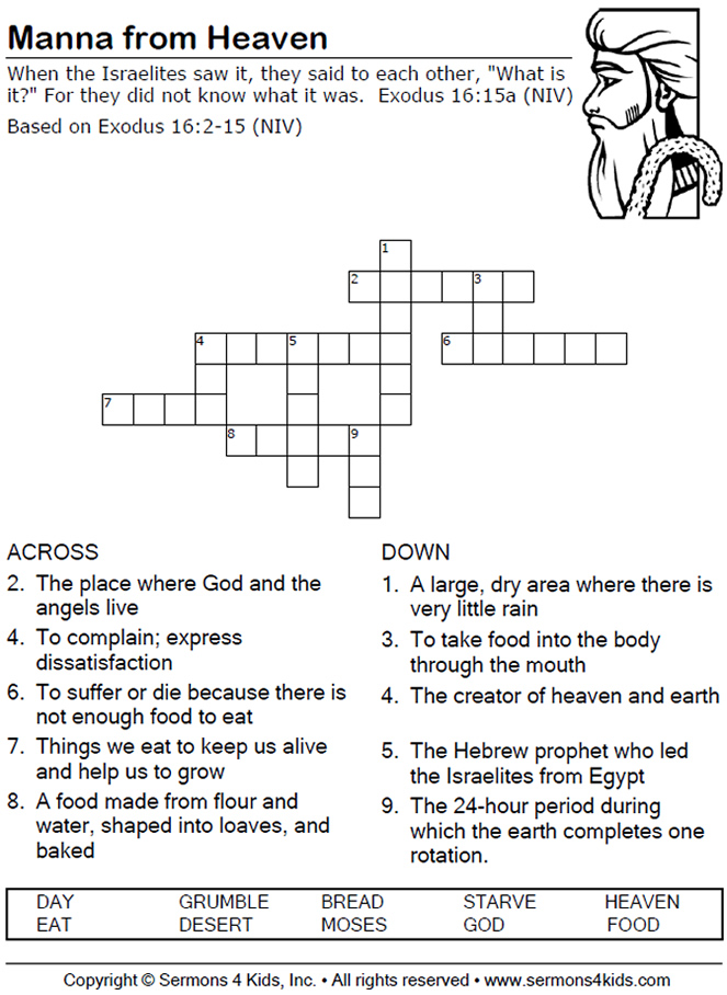 Our Daily Bread Crossword Sermons4Kids