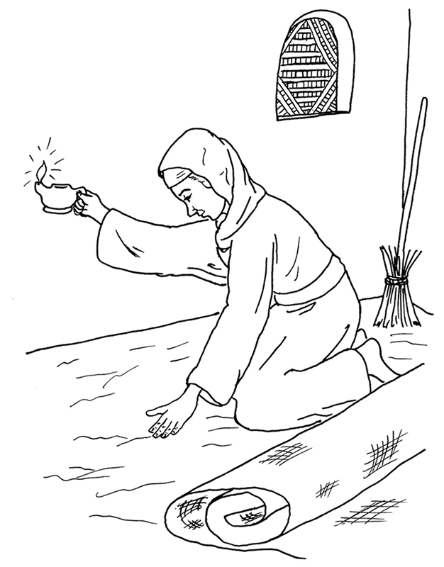 lost coin coloring page